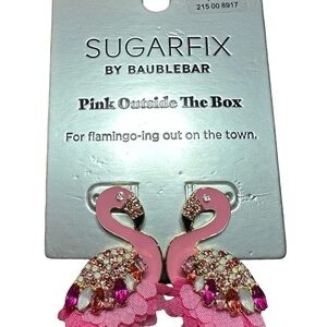Sugarfix by BaubleBar Pink Flamingo Earrings